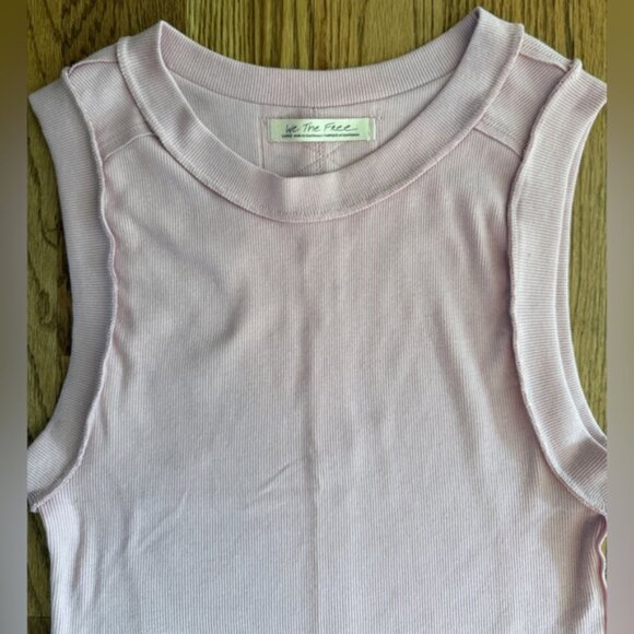 WE THE FREE BY FREE PEOPLE Women’s Large Light Pink Kate Tank Top - Picture 4 of 8